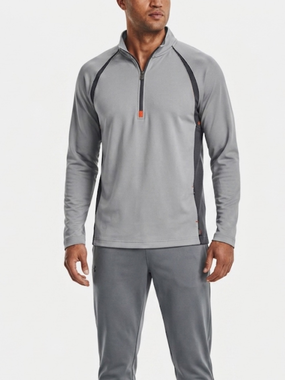 Alo Yoga Men's Gray CoolFit Quarter Zip
Pullover Athletic Activewear Shirt S